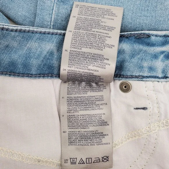 NYDJ Margot Girlfriend Kingston Jeans Light Wash Denim Crop Pants Womens 8P - Picture 7 of 8